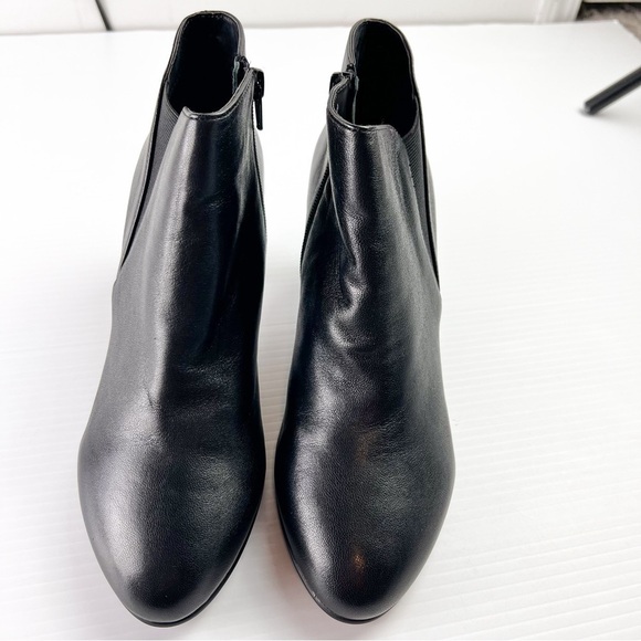 David Tate Booties womens 9.5 Black Pikie Leather Ankle Boots Winter Fashion - Picture 8 of 14